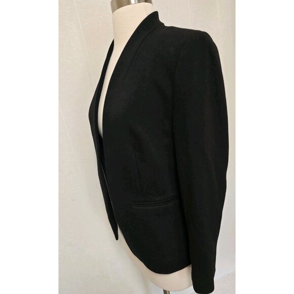 J. Crew Blazer Womens Going-Out Blazer in Stretch Twill Size 4 Black H2743 - Picture 6 of 8